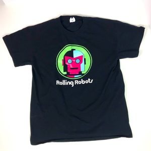 Rolling Robots Tee Size Medium